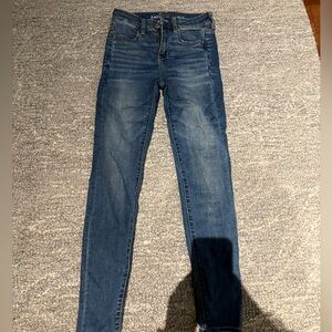 American Eagle Outfitters Dark Blue Skinny Jeans